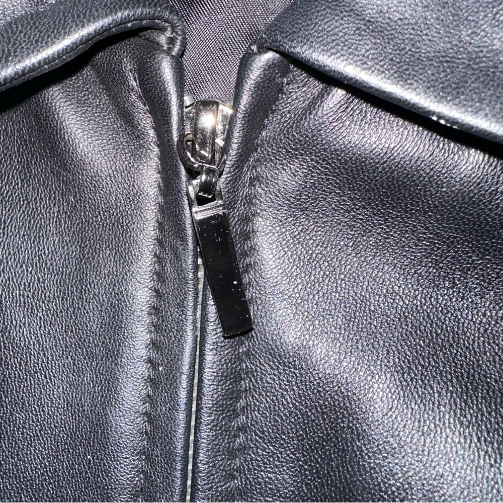 Ann Taylor Black Lamb Leather Jacket - Picture 6 of 14